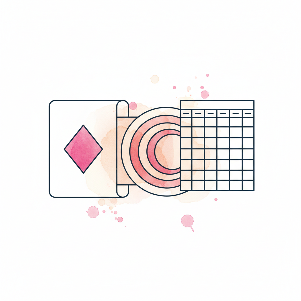 Watercolour illustration of a Metro Bank document transforming through a tunnel into a spreadsheet